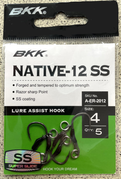 BKK Native-12 SS Lure Assist Single Hook #4
