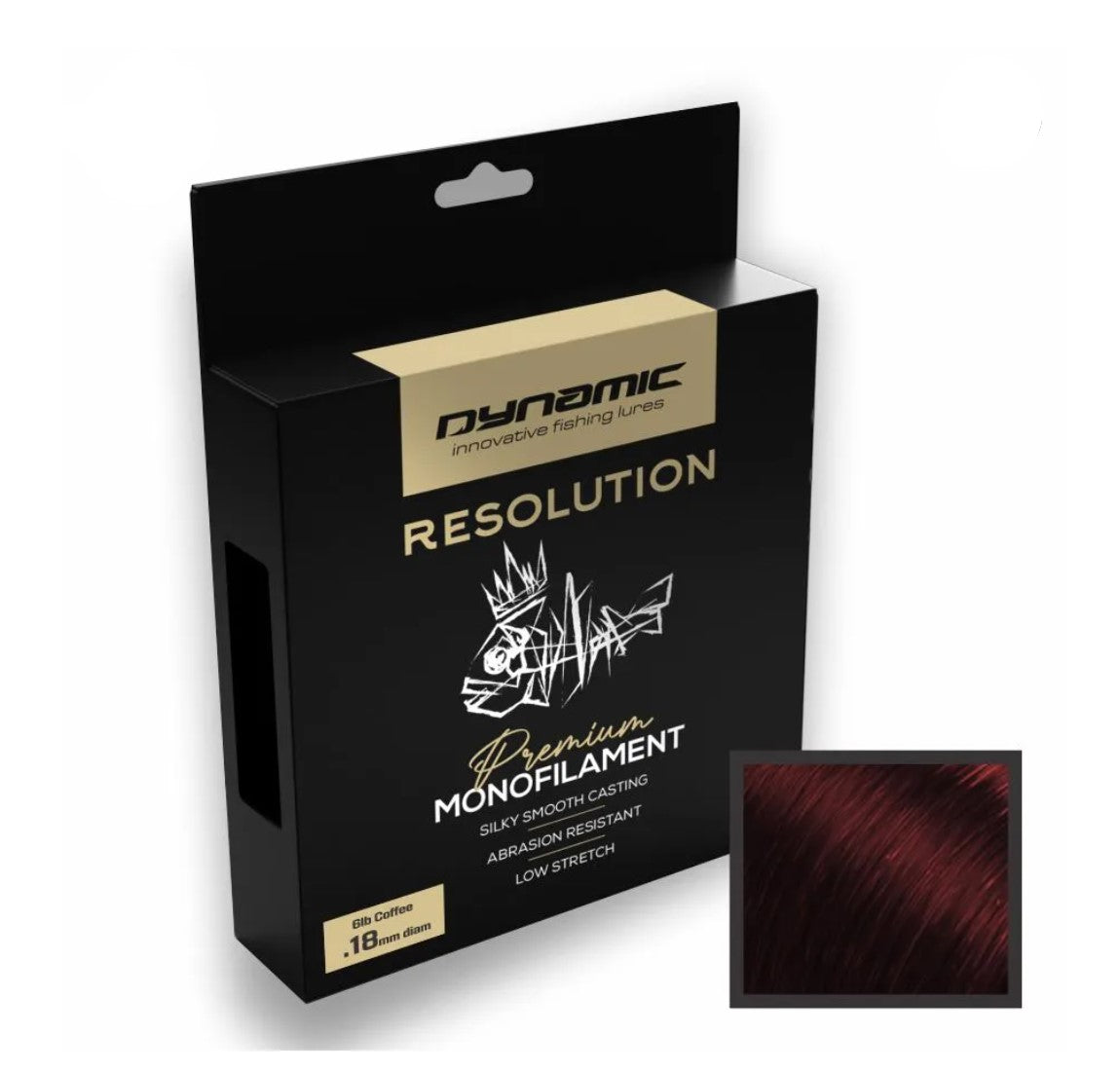 Dynamic Lures "Resolution" Monofilament 300yds 8lb - Coffee