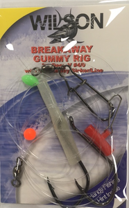 Wilson Breakaway Gummy Rig with 2 x Deep V 4/0 Hooks