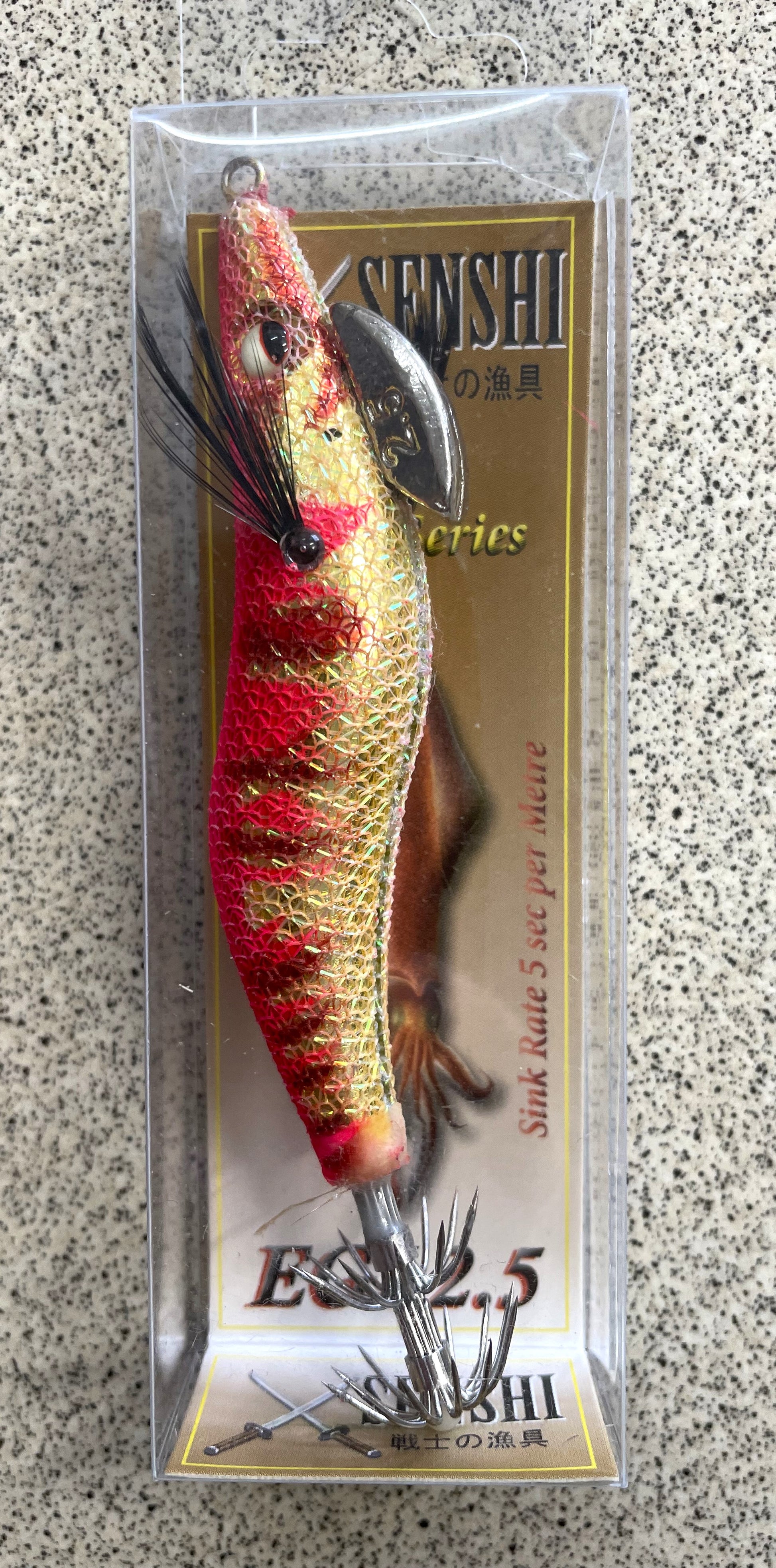RUI SQUID JIG KR147 HELLBOY 2.5 – EGI Affondante Rosso Per Pesca Ai Calamari In Acqua Salata