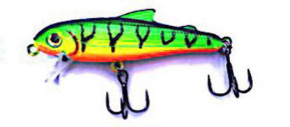 Bullet Lures Five-O Minnow Suspending + Rattling (Fire Tiger)