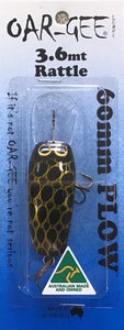Oar-Gee Lures - 60mm Plow 3.6m Rattling (Gold Frog)