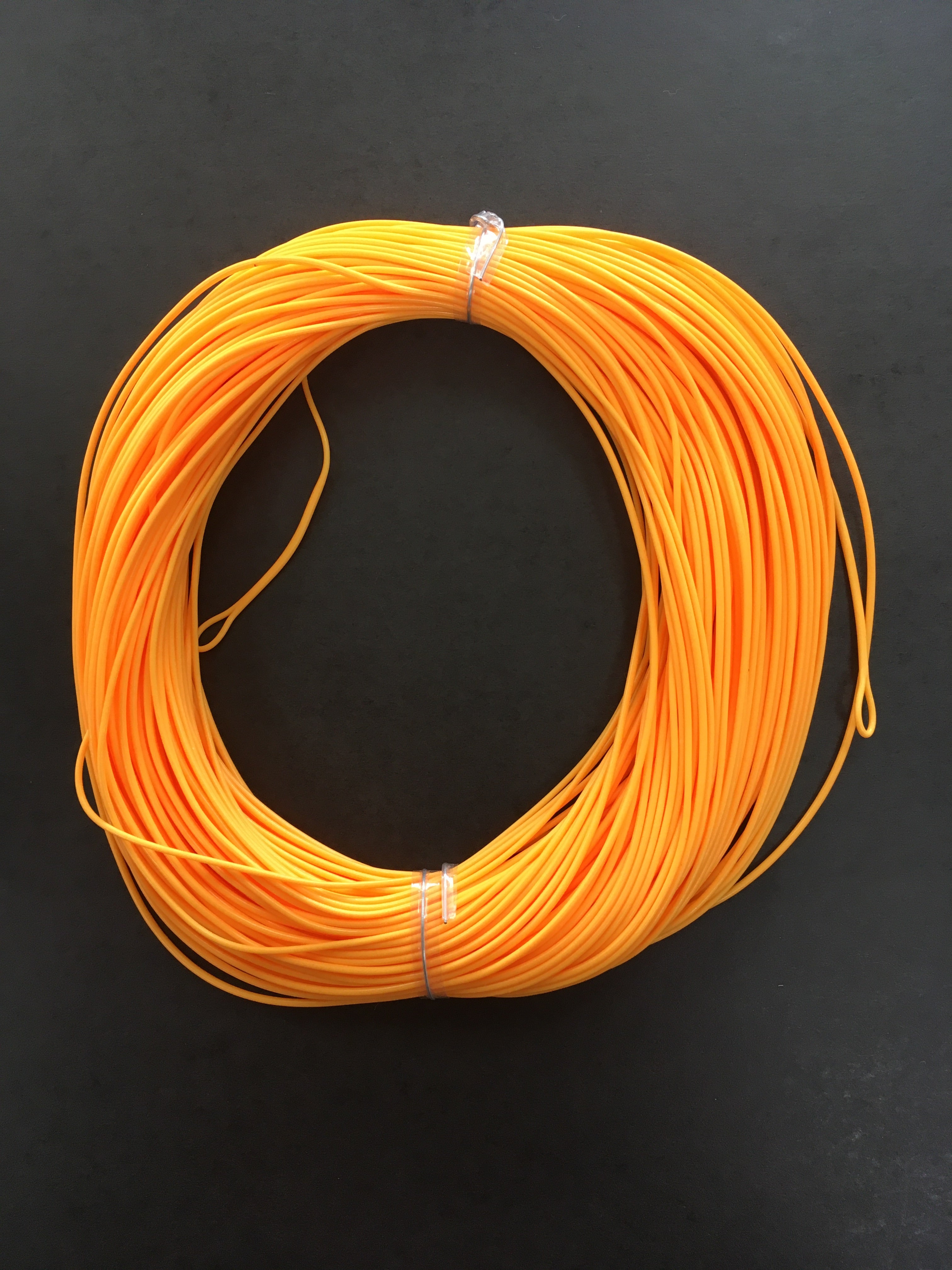 Double Taper Fly Line with 2 Welded Loops - Orange (4F) – Trophy Trout ...
