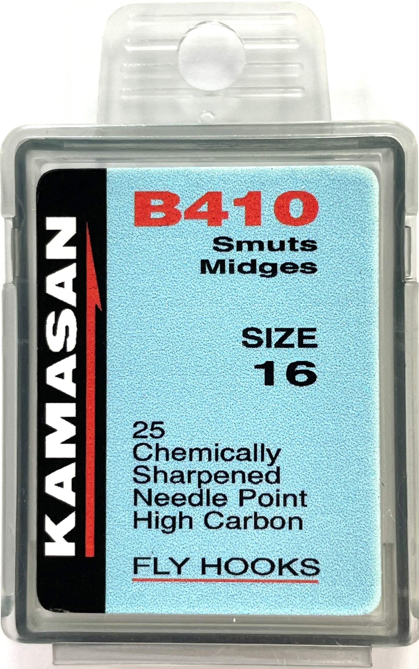 Kamasan B410 Smuts Midges Fly Hooks (Size 16)