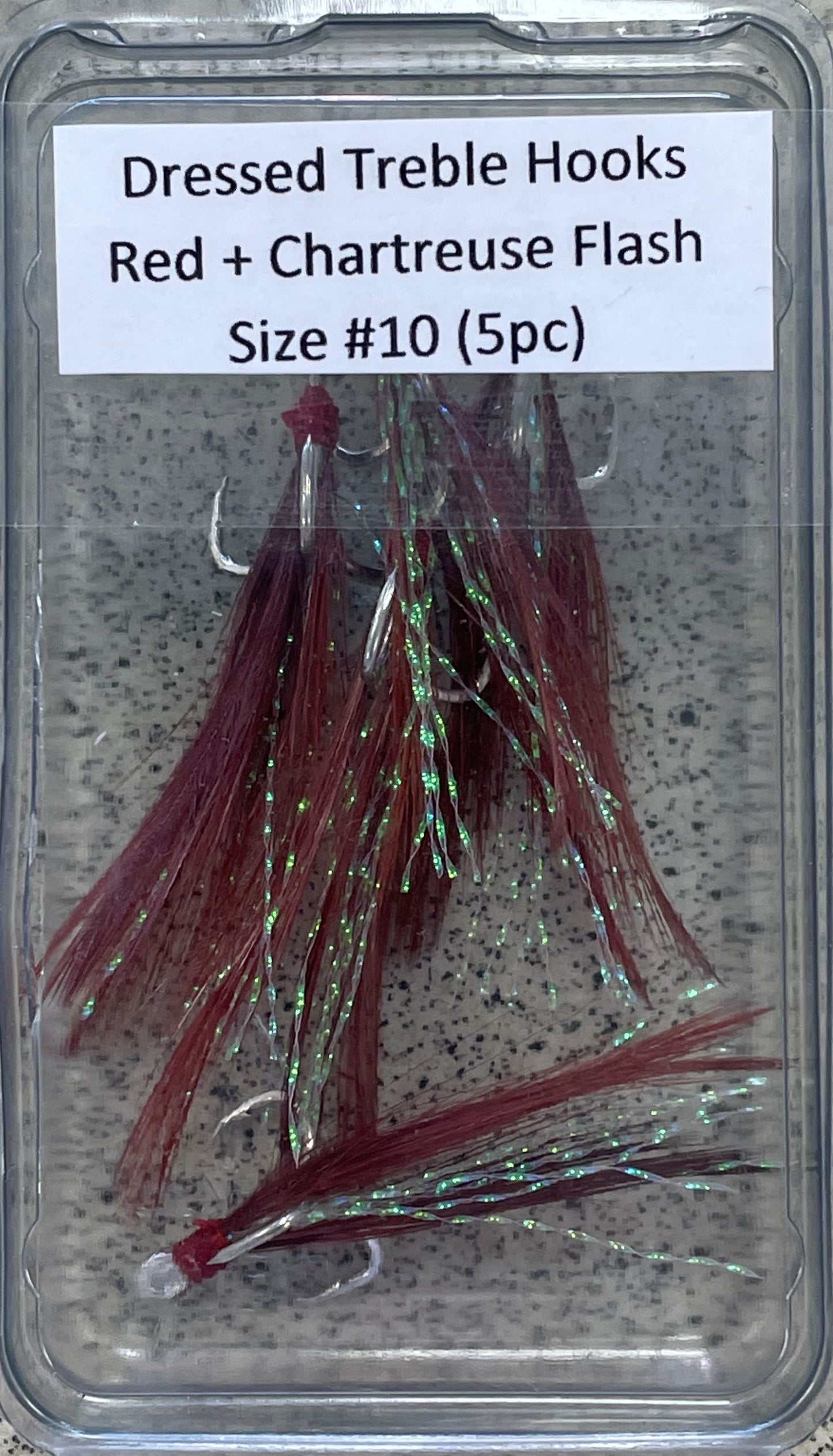 Dressed Treble Hooks - Red #10 (5pc) – Trophy Trout Lures and Fly