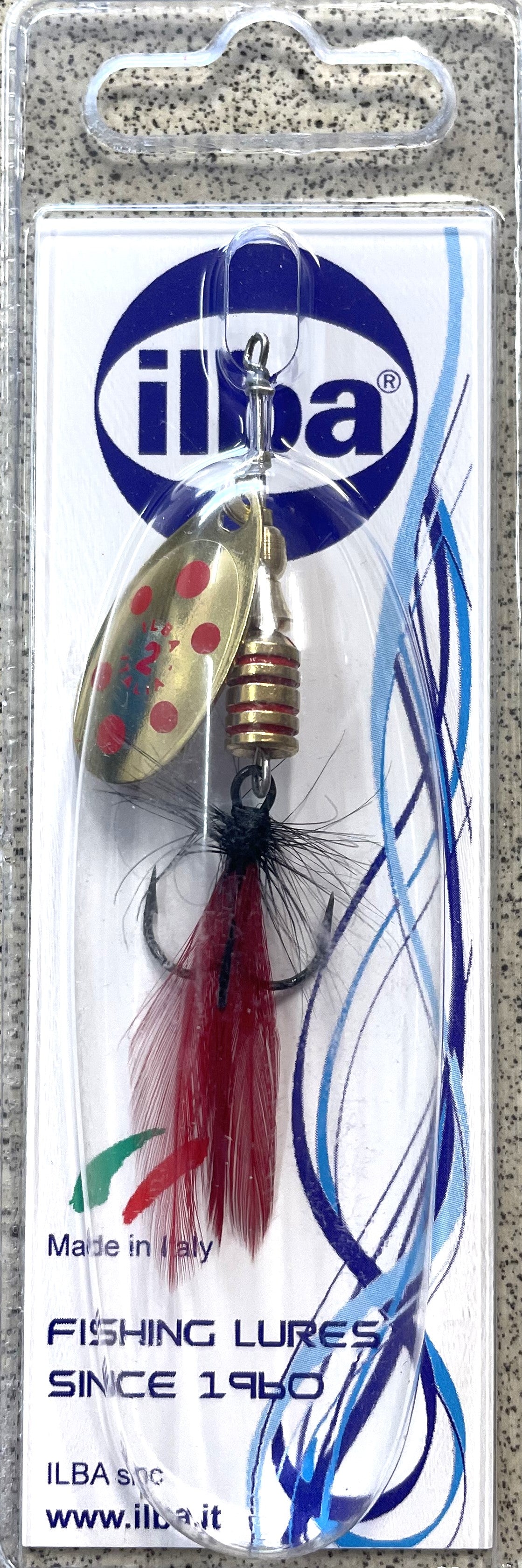 Ilba Tondo Spinner Fly - Red & Gold Size #2 – Trophy Trout Lures and Fly  Fishing