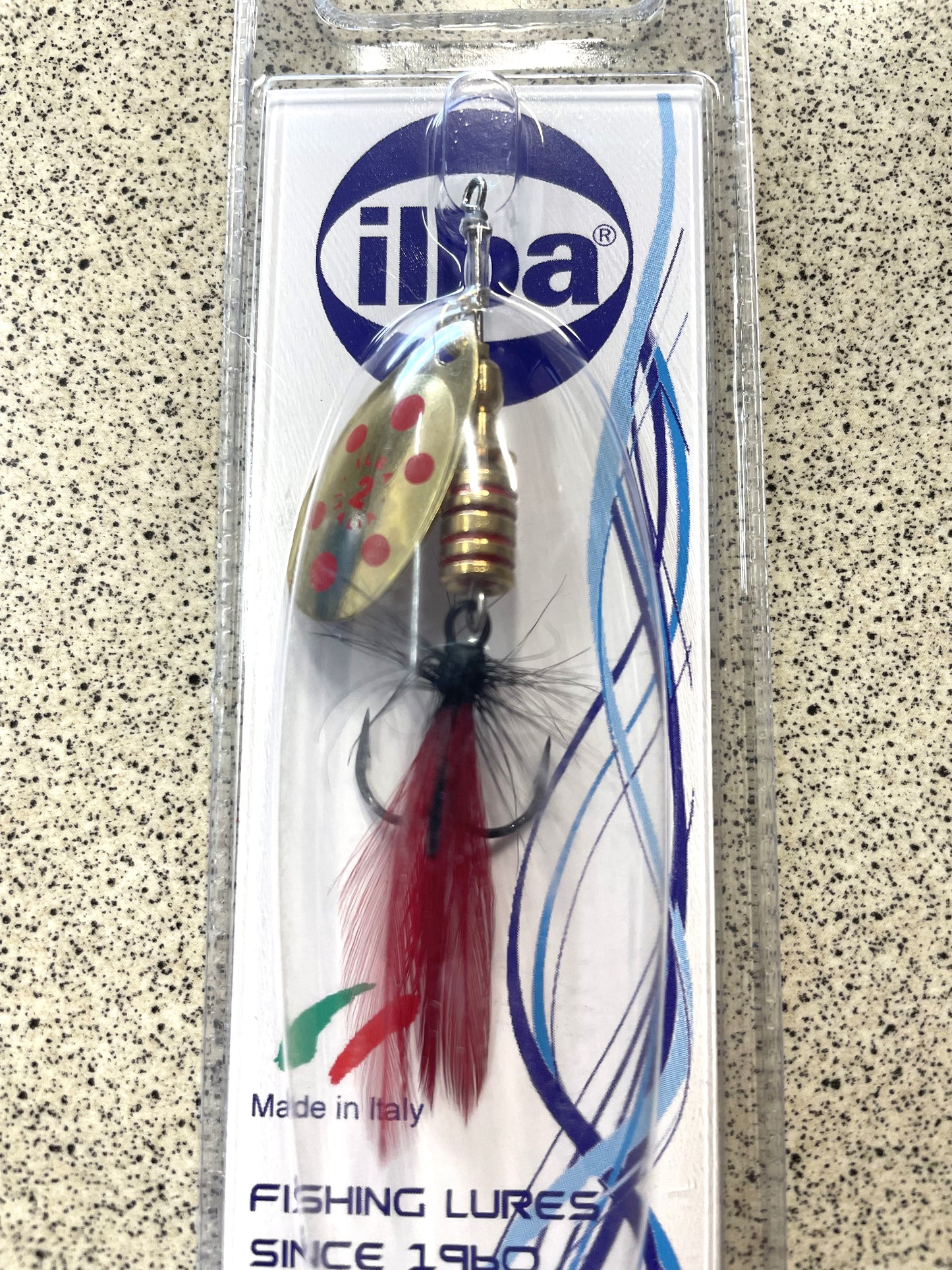 Ilba Tondo Spinner Fly - Red & Gold Size #2
