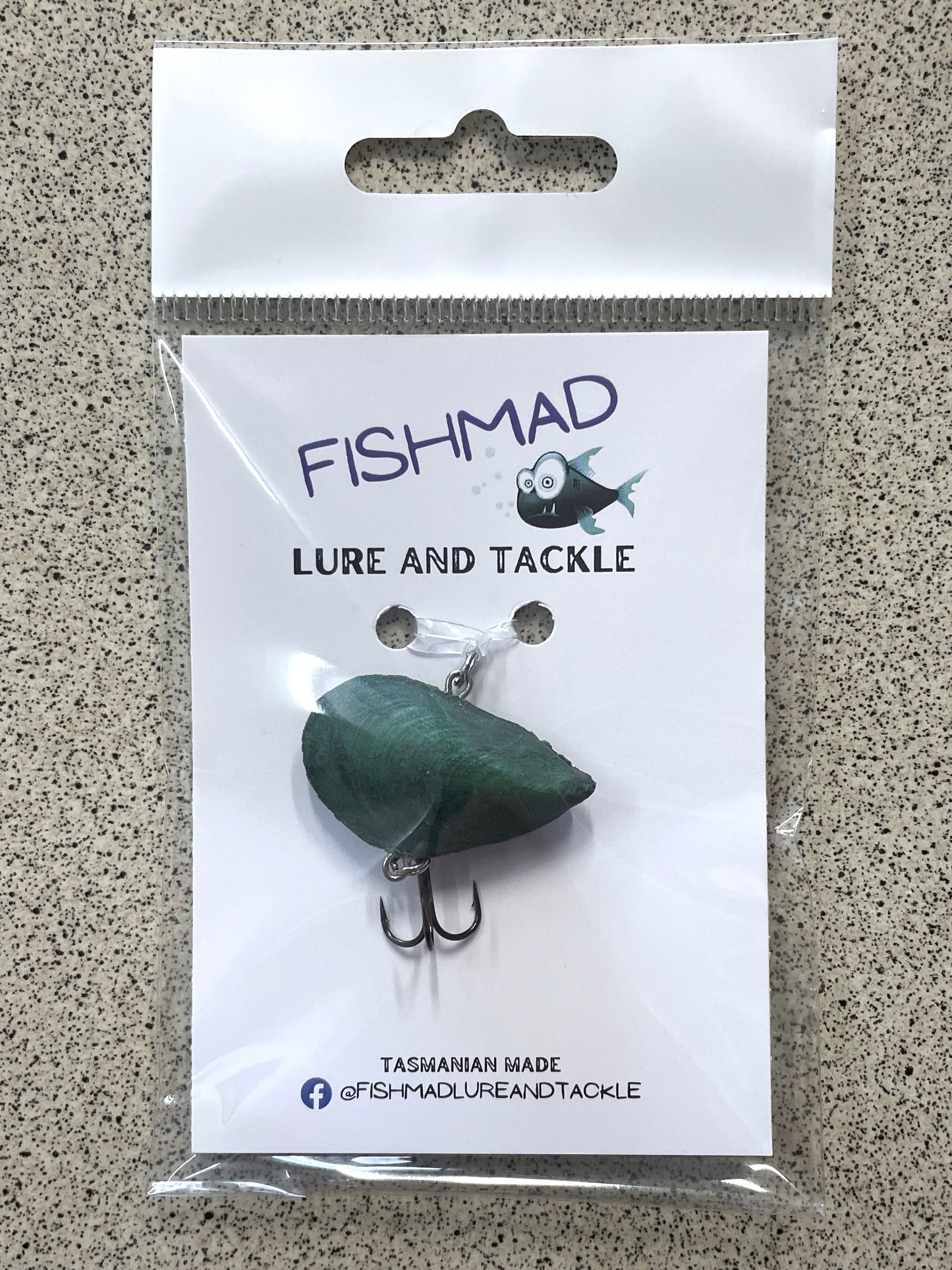 Fishmad Mussel Lure - Algae Green - Small