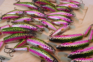 PAN Handmade Lures 100mm 12g Jointed - Rainbow Trout