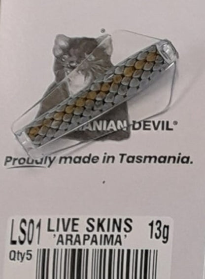 Tasmanian Devil 13.5g 'Live Skins' - LS01 Arapaima