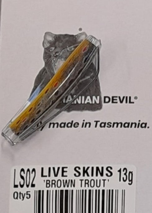 Tasmanian Devil 13.5g 'Live Skins' - LS02 Brown Trout