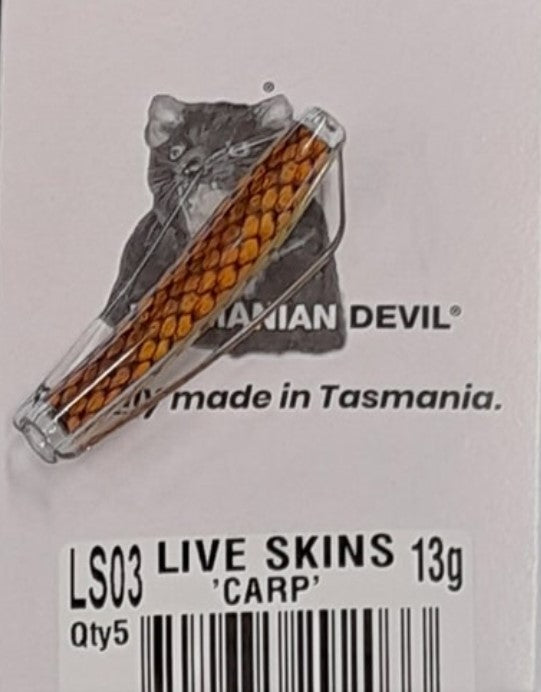 Tasmanian Devil 13.5g 'Live Skins' - LS03 Carp