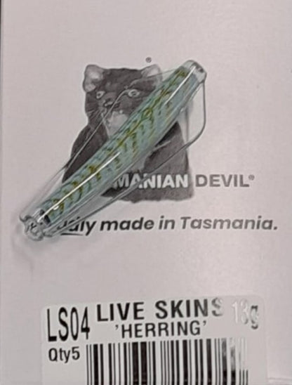 Tasmanian Devil 13.5g 'Live Skins' - LS04 Herring – Trophy Trout Lures and  Fly Fishing