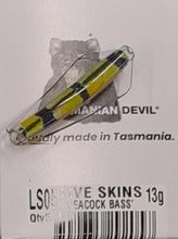 Load image into Gallery viewer, Tasmanian Devil 13.5g &#39;Live Skins&#39; - LS05 Peacock Bass