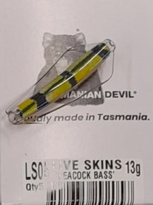 Tasmanian Devil 13.5g 'Live Skins' - LS05 Peacock Bass