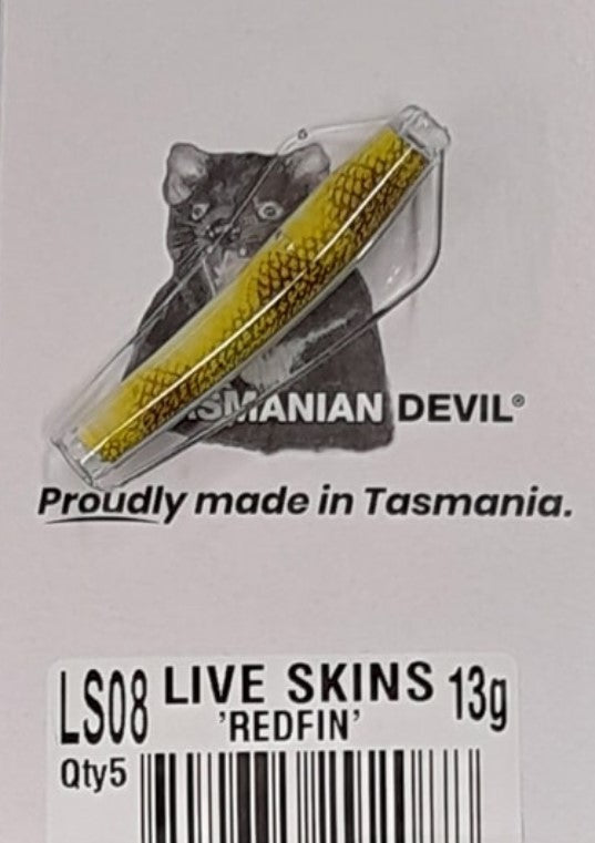 Tasmanian Devil 13.5g 'Live Skins' - LS08 Redfin