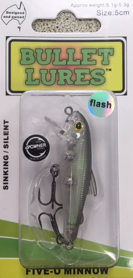 Bullet Lures Five-O Minnow Suspending + Rattling (Mozzie Minnow)