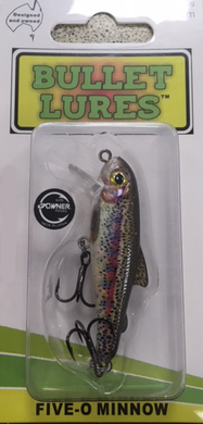 Bullet Lures Five-O Minnow Sinking (Rainbow Trout Parr)