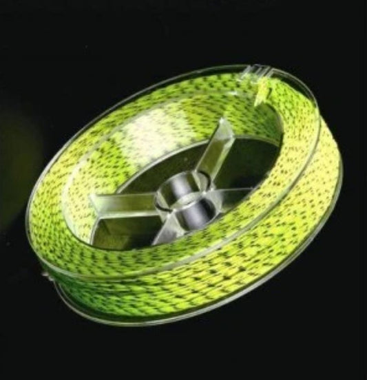 Hi Vis Braided Dacron Backing Line - 50m 20lb (Yellow & Black)