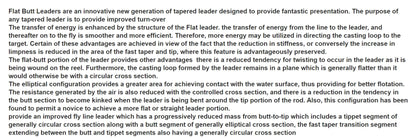 Flat Butt Tapered Leader 9ft 6X - Yellow to Clear