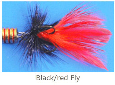 Ilba Tondo Spinner Fly - Red & Gold Size #2