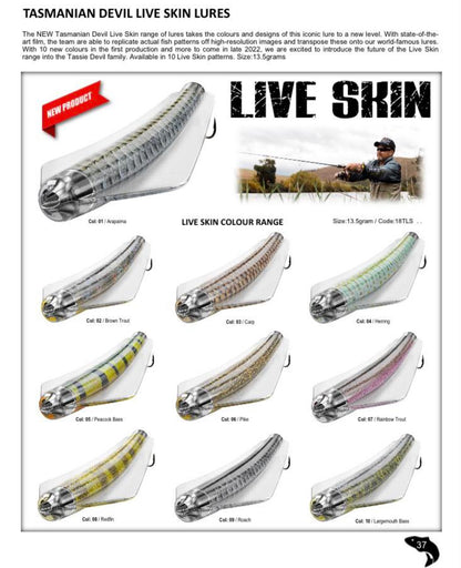 Tasmanian Devil 13.5g 'Live Skins' - LS02 Brown Trout