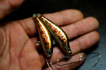 PAN Handmade Lures 45mm 4g Sinking - Brown Trout