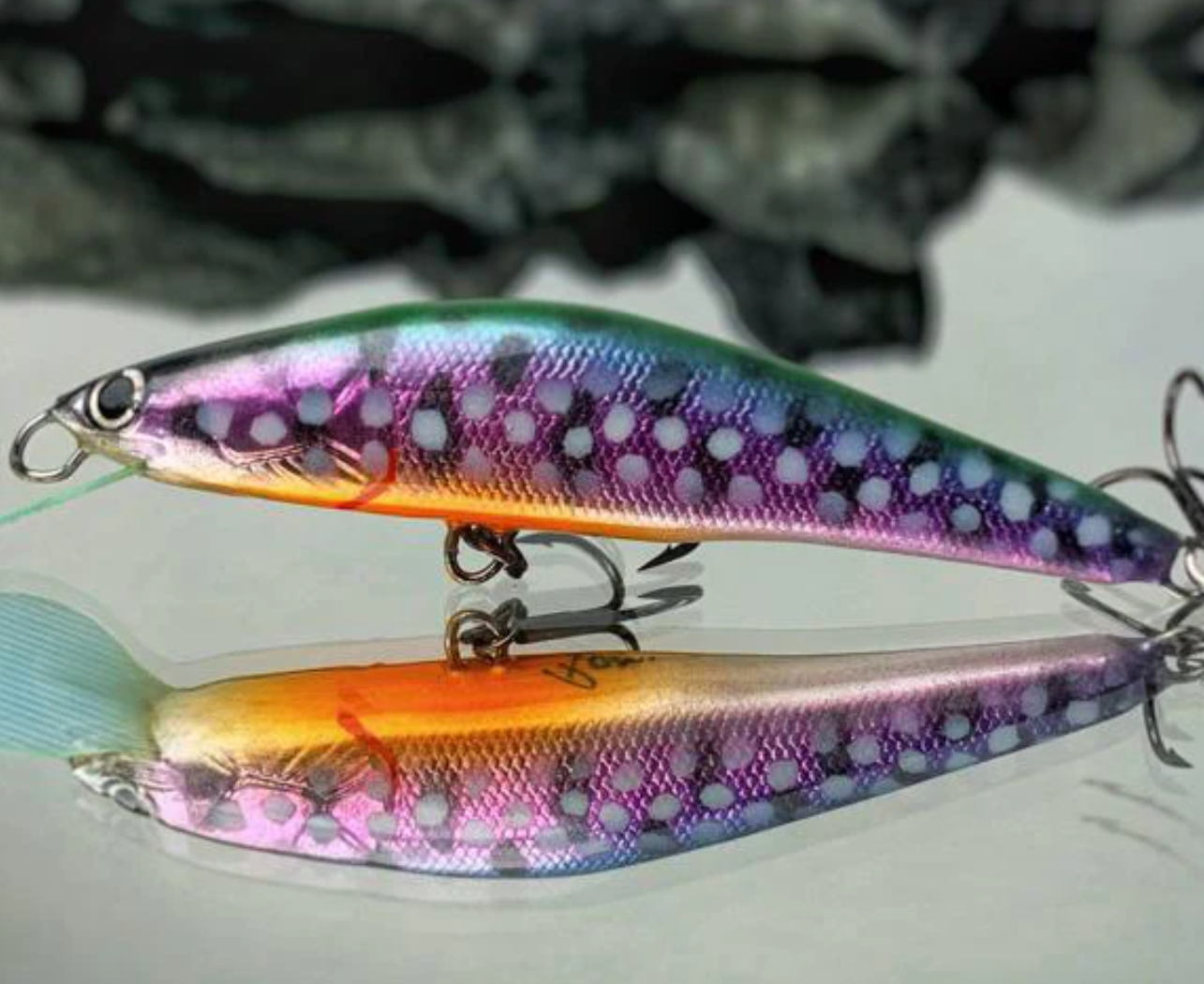 PAN Handmade Lures 45mm 4g Sinking - Purple Yamame – Trophy Trout Lures and  Fly Fishing