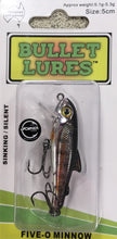 Load image into Gallery viewer, Bullet Lures Five-O Minnow Sinking (Salmon Parr)