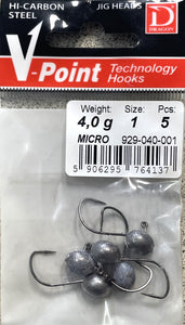 Dragon Jig Head V-Point Micro - Hook #1 / 4.0g