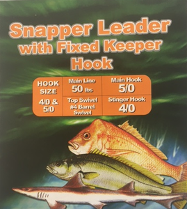 SureCatch Snapper Leader with Fixed Keeper Hook