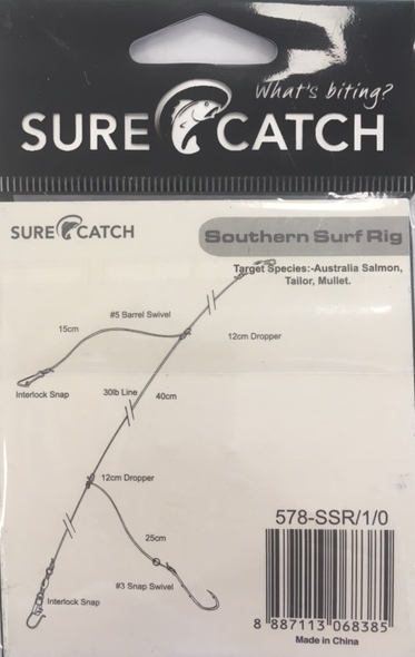 SureCatch Southern Surf Rig (Size 1/0 Hook)