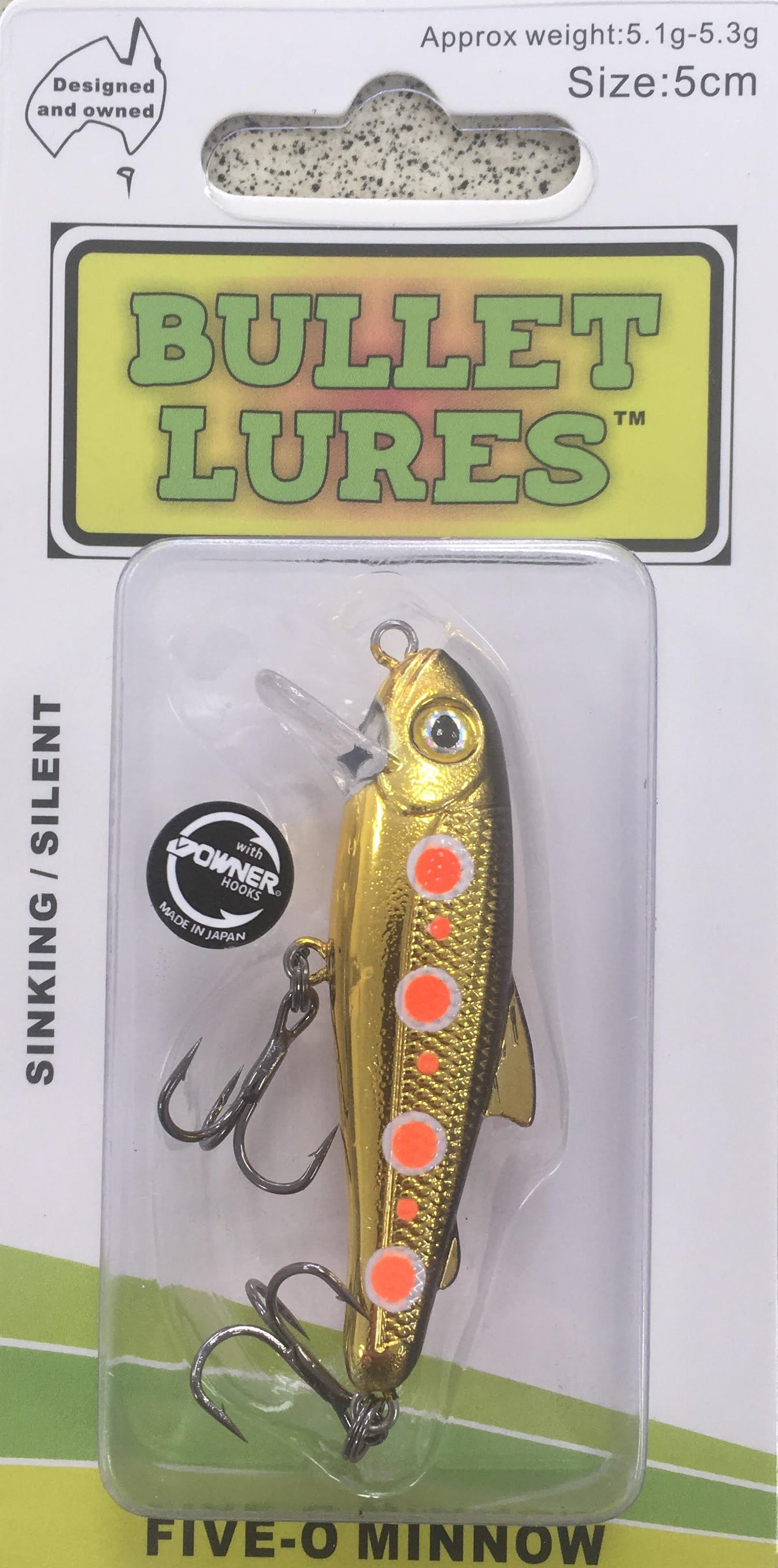 Bullet Lures FiveO Minnow Sinking (Spawning Brown Trout) Trophy Trout Lures and Fly Fishing