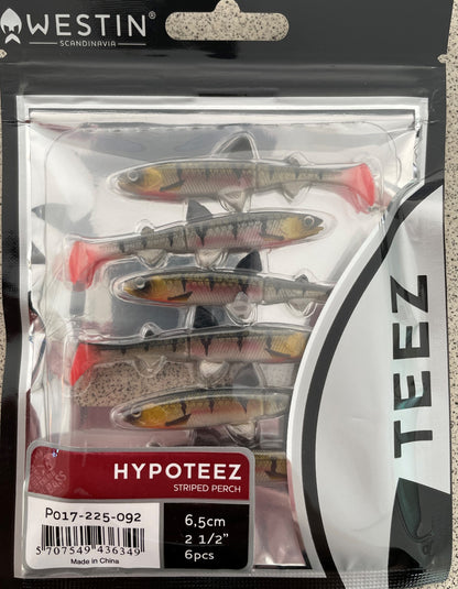Westin Hypoteez 6.5cm - Striped Perch (6 Pack)