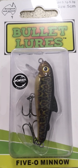 Bullet Lures Five-O Minnow Suspending + Rattling (Tiger Trout)
